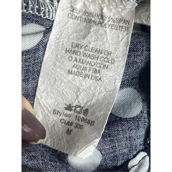 A.gain | MIXED MEDIA SHORT SLEEVE‎ T-SHIRT STRIPED NEON ACCENTS POLKA DOTS M - Picture 8 of 8